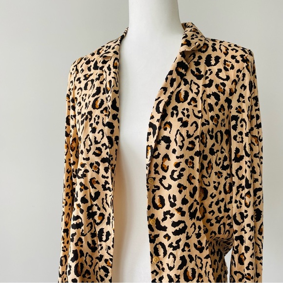 Leopard Casual Button Down - Picture 3 of 14
